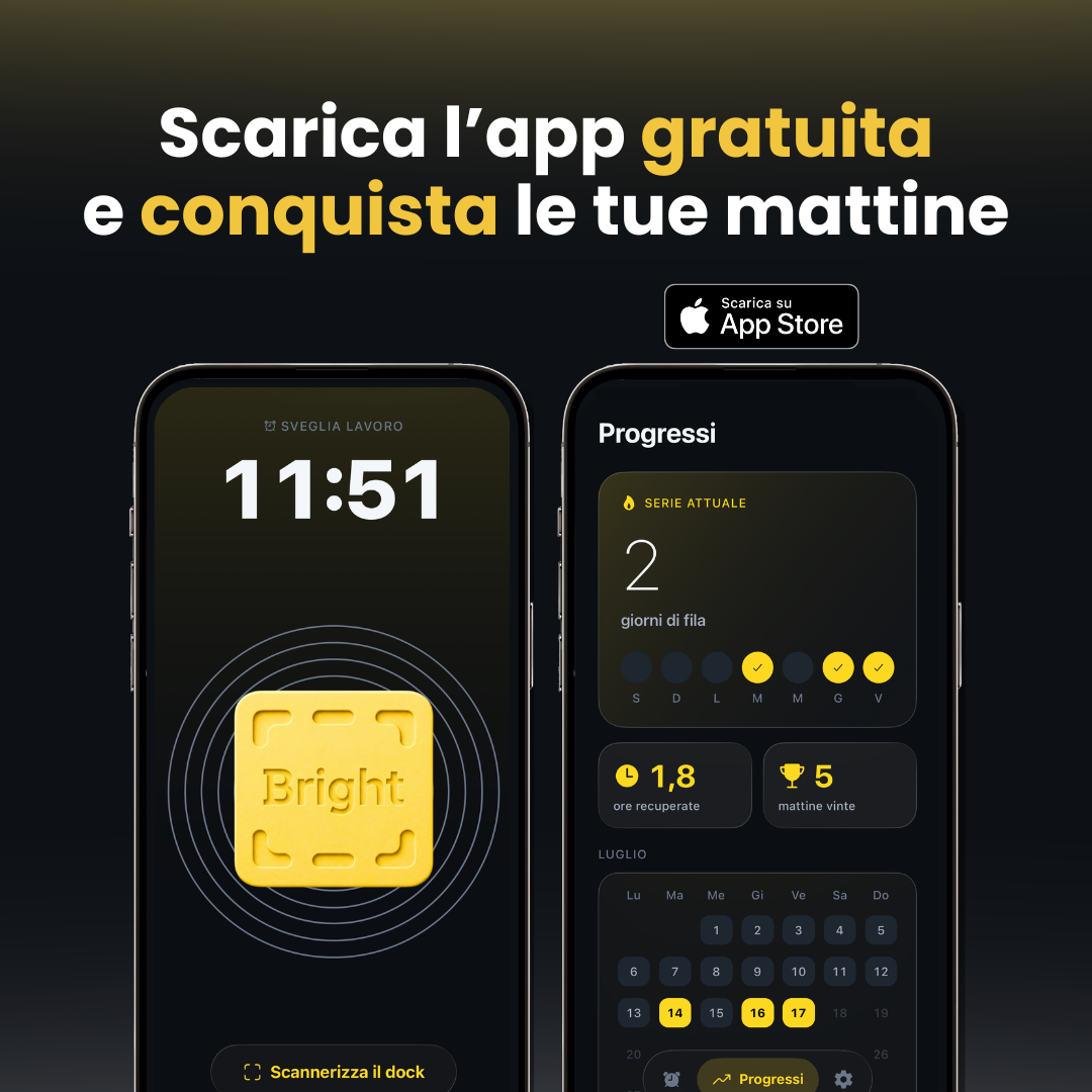 Bright™ | La sveglia che non puoi rimandare